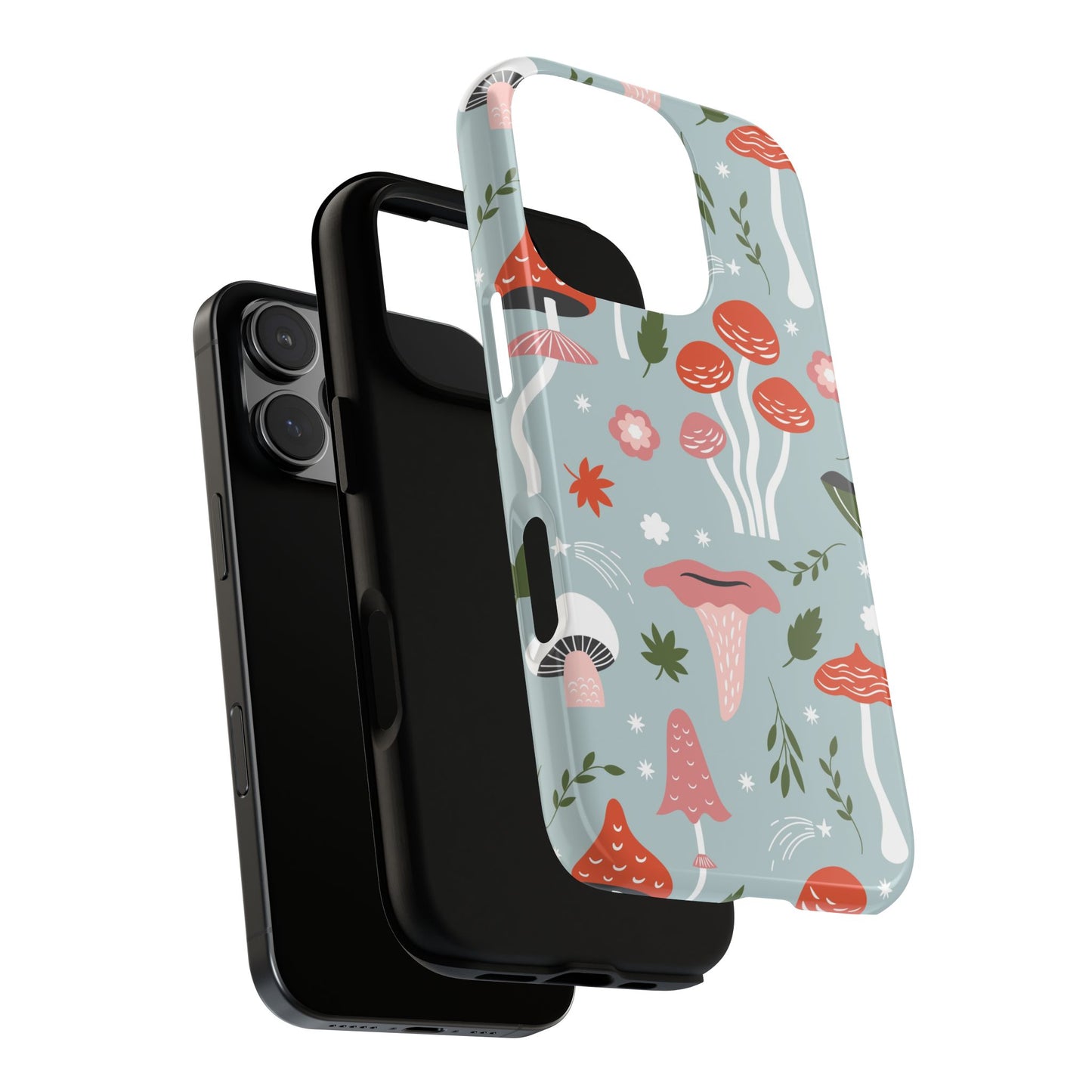 Whimsical Mushroom Phone Case, Cute Floral Smartphone Cover, Unique Gift for Nature Lovers, Trendy Tech Accessory, Eco-friendly Case