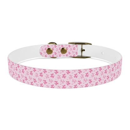 Cute Floral Dog Collar, Pet Accessories, Dog Fashion, Personalized Pet Gift, Pink Puppy Collar, Dog Walking Gear - MaisonThreadory