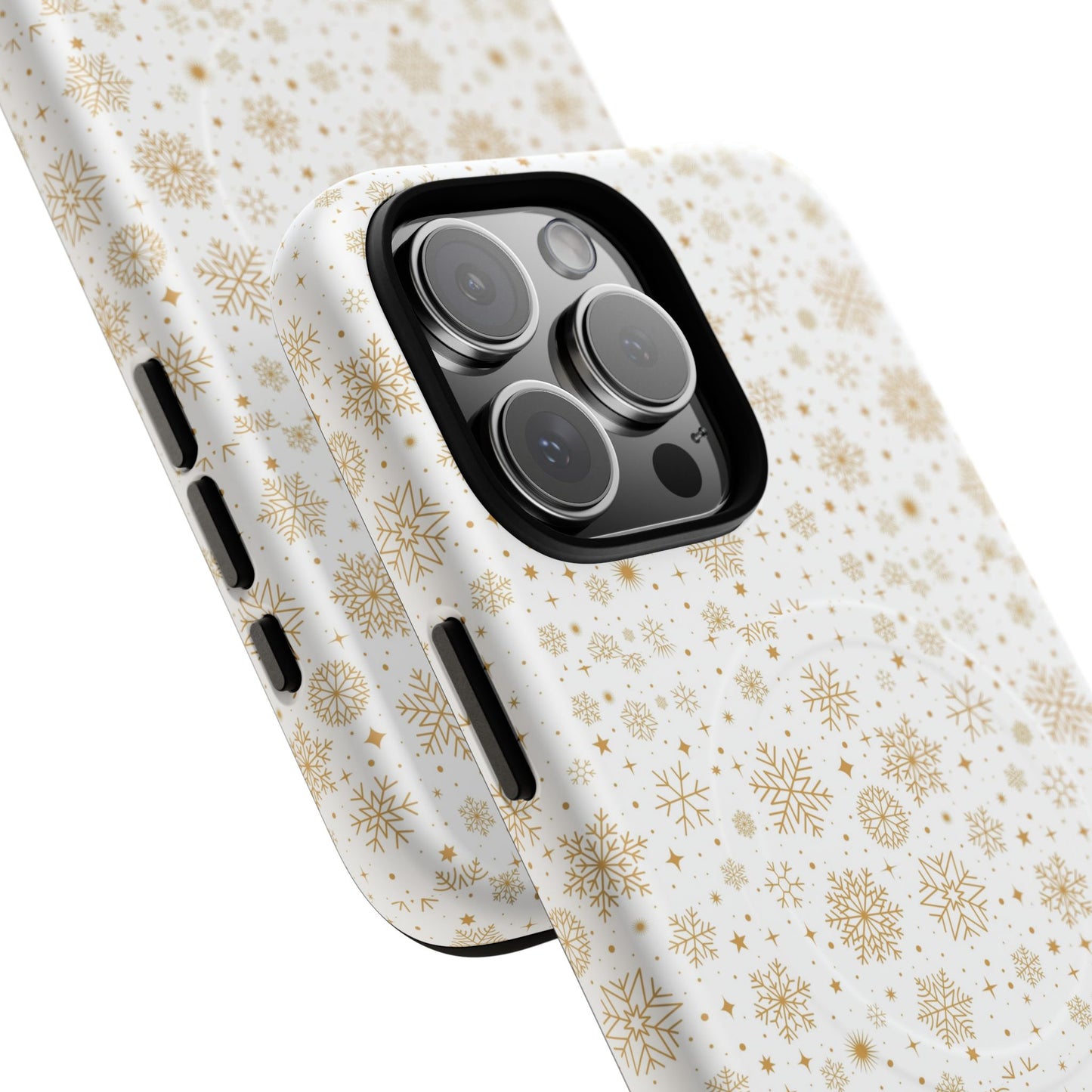 Festive Snowflake Phone Cases for Winter, Holiday Gift, Sleek Design, Winter Accessories, Durable Protection - MaisonThreadory