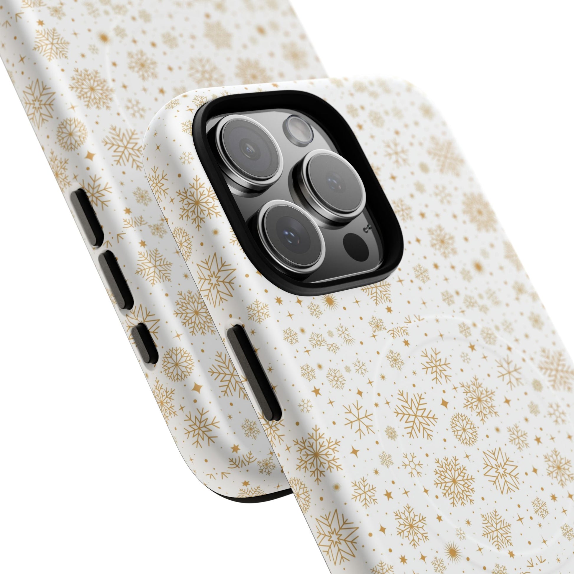 Festive Snowflake Phone Cases for Winter, Holiday Gift, Sleek Design, Winter Accessories, Durable Protection - MaisonThreadory