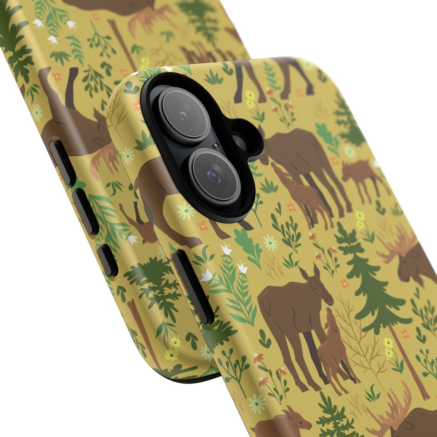 Moose Phone Case - Nature Lover's Accessory, Gifts for Outdoorsy Friends, Wildlife Decor, Eco-Friendly Cover, Forest Adventure Gear - MaisonThreadory