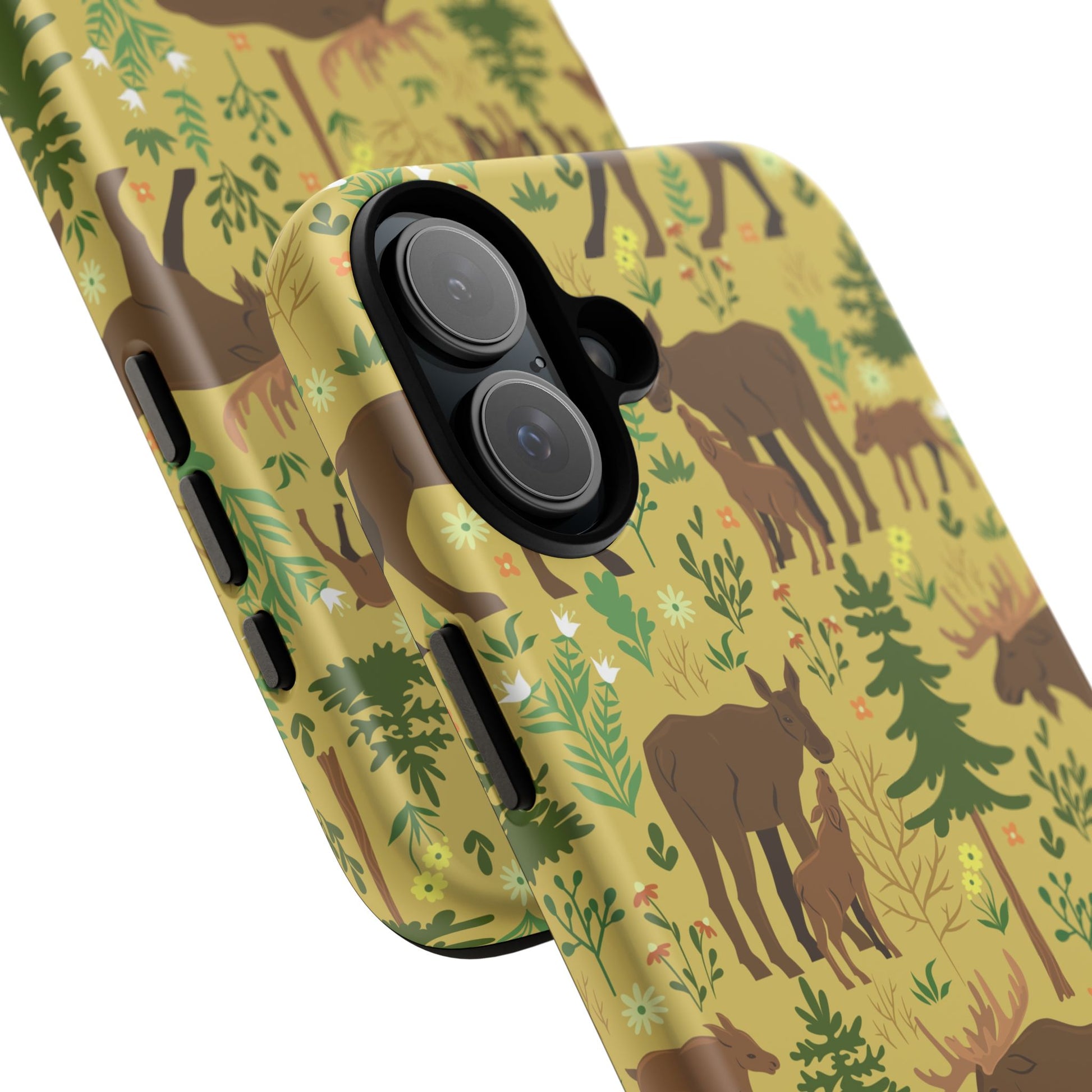 Moose Phone Case - Nature Lover's Accessory, Gifts for Outdoorsy Friends, Wildlife Decor, Eco-Friendly Cover, Forest Adventure Gear - MaisonThreadory
