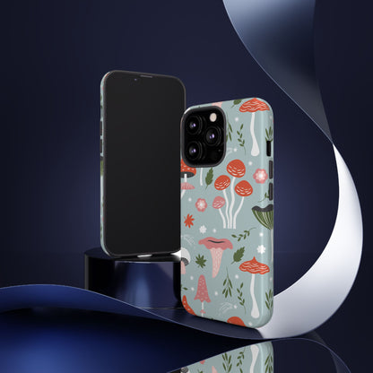 Whimsical Mushroom Phone Case, Cute Floral Smartphone Cover, Unique Gift for Nature Lovers, Trendy Tech Accessory, Eco-friendly Case