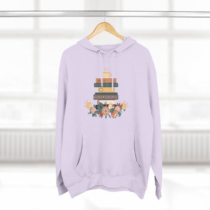 Cozy Book Lover's Hoodie | Three-Panel Fleece, Reading Gift, Literary Sweatshirt, Casual Apparel, Birthday Present, Book Club Outfit - MaisonThreadory