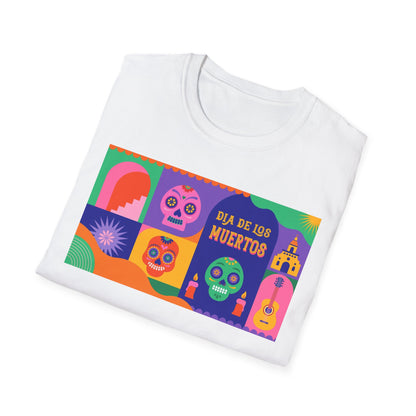 Dia de los Muertos Unisex T-Shirt, Mexican Day of the Dead Tee, Halloween Skeleton Shirt, Dia de los Muertos Festival Top, Sugar Skull