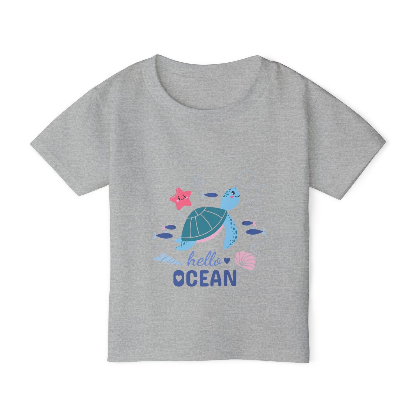 Toddler T-Shirt — “Hello Ocean” Sea Turtle Graphic