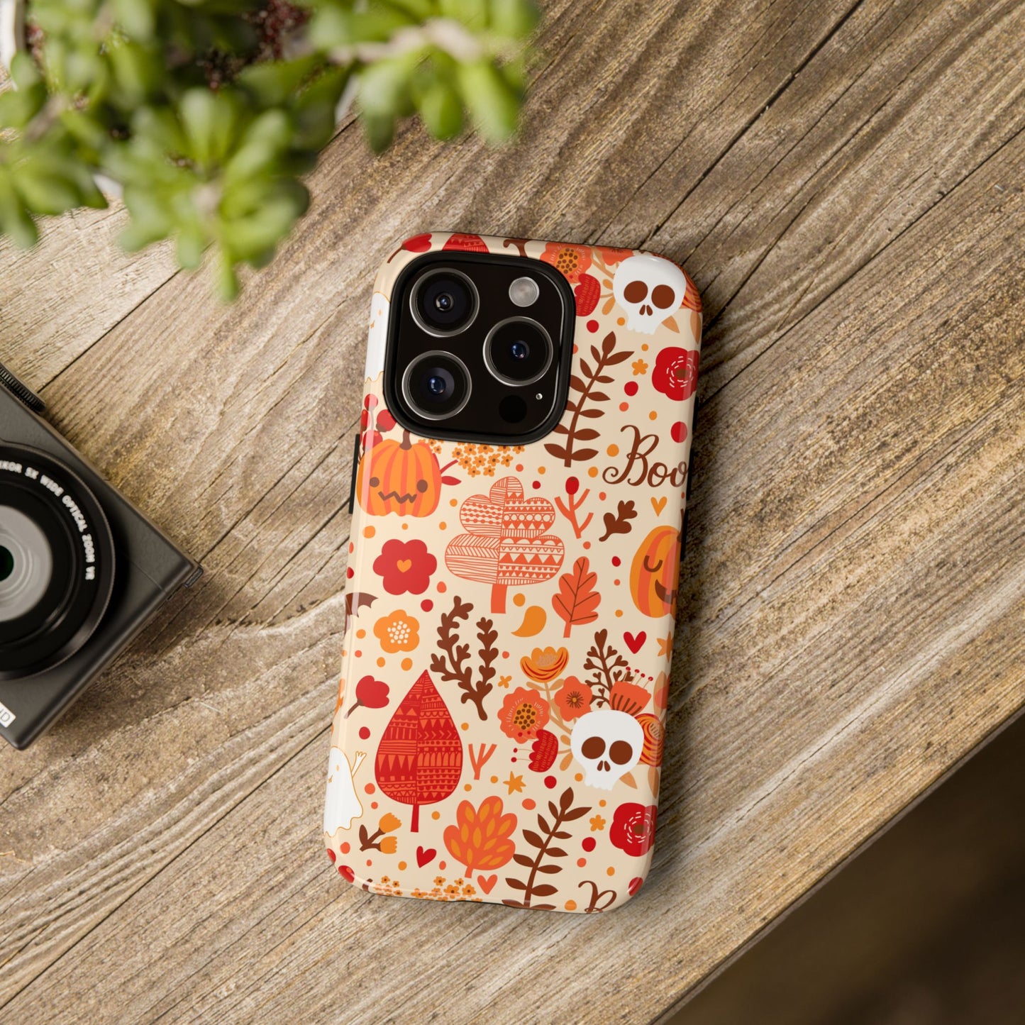Autumn Phone Case - Cozy Fall Vibes, Pumpkin Decor, Halloween Gift, Floral Design, Seasonal Aesthetic