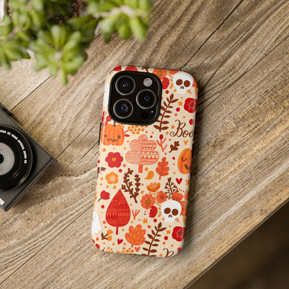 Autumn Phone Case - Cozy Fall Vibes, Pumpkin Decor, Halloween Gift, Floral Design, Seasonal Aesthetic