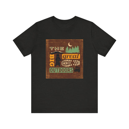 The Great Outdoors Unisex Tee, Adventure Shirt, Nature Lover Gift, Camping Apparel, Summer Vibes, Hiking Outfit - MaisonThreadory
