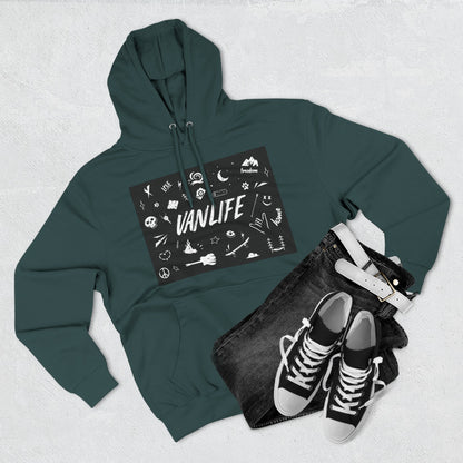 Vanlife Adventure Hoodie - Cozy Fleece Sweatshirt for Travel Lovers, Outdoor Enthusiasts, Camping, Road Trips, Gift for Explorer - MaisonThreadory