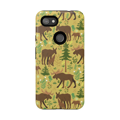 Moose Phone Case - Nature Lover's Accessory, Gifts for Outdoorsy Friends, Wildlife Decor, Eco-Friendly Cover, Forest Adventure Gear - MaisonThreadory