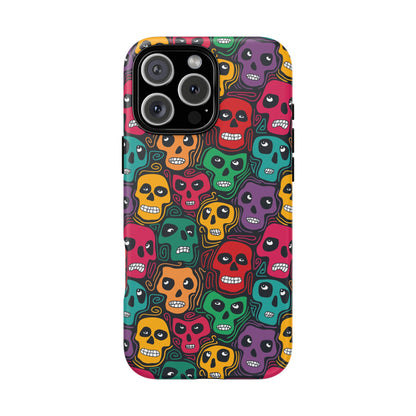 Phone Case, Day of the Dead Tough Case Phone, Mexican Skull Phone Cover, Floral Skeleton Phone Protector, Sugar Skull iPhone Case, Tough