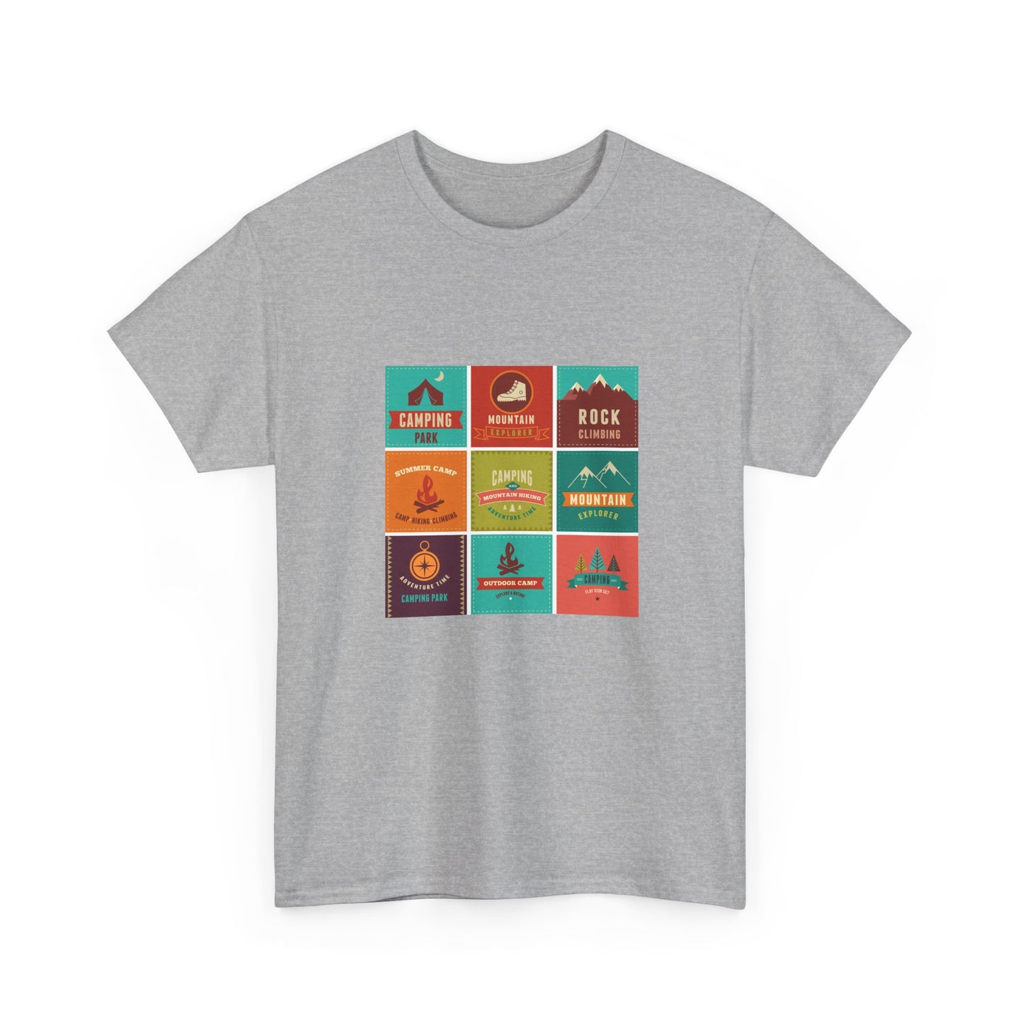 Outdoor Adventure Unisex Heavy Cotton Tee | Camping, Hiking, Nature Lover Shirt, Travel Gift, Unisex T-Shirt