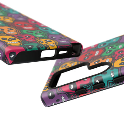 Phone Case, Day of the Dead Tough Case Phone, Mexican Skull Phone Cover, Floral Skeleton Phone Protector, Sugar Skull iPhone Case, Tough