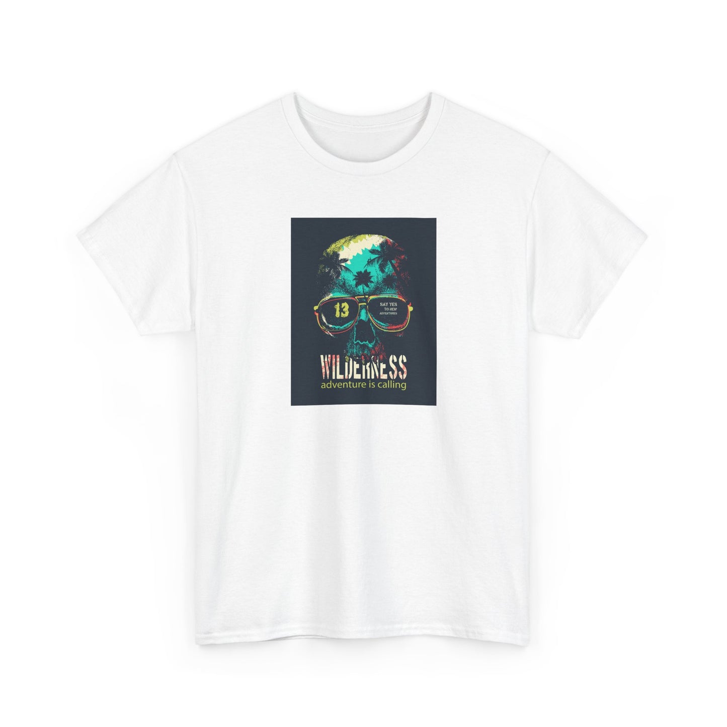 Eco-Friendly Graphic Tee with Funky Design, Unisex Heavy Cotton T-Shirt, Cool Casual Wear, Summer Festival Outfit, Gift for Friends