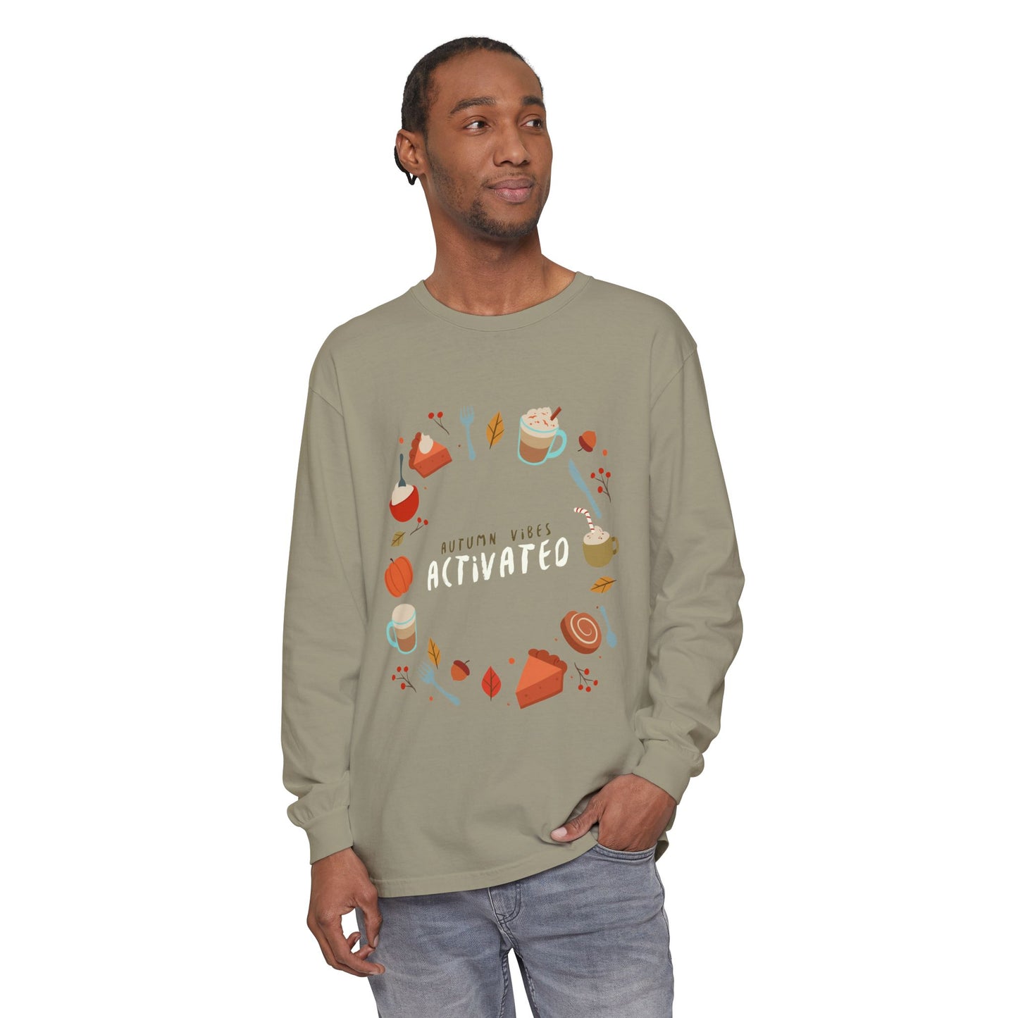 Autumn Vibes Long Sleeve T-Shirt, Cozy Fall Shirt, Unisex Fall Apparel, Thanksgiving Gift, Seasonal Fashion - MaisonThreadory