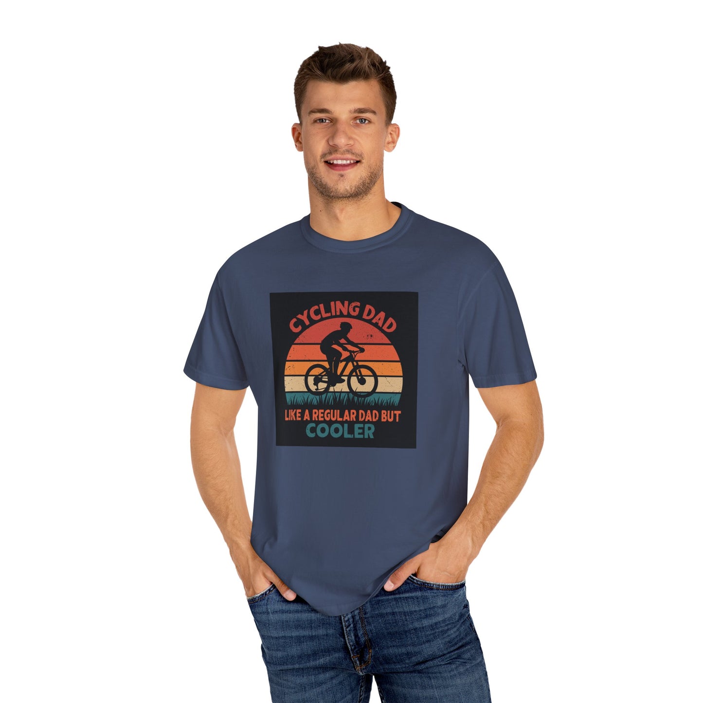 Cycling Dad T-Shirt, Vintage Bike Shirt for Dads, Perfect Gift for Father's Day, Cycling Enthusiasts Tee, Casual Family Gift - MaisonThreadory