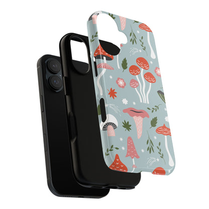 Whimsical Mushroom Phone Case, Cute Floral Smartphone Cover, Unique Gift for Nature Lovers, Trendy Tech Accessory, Eco-friendly Case