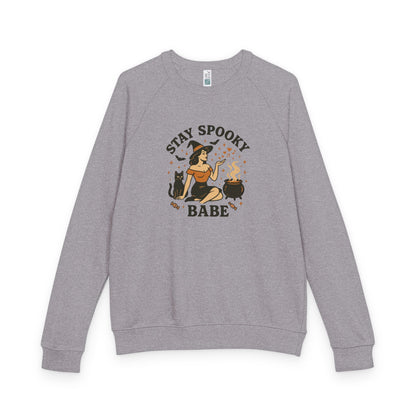 Stay Spooky Babe Unisex French Terry Raglan Crewneck Sweatshirt, Cozy Halloween Apparel, Perfect for Fall Celebrations, Unique Gift [...]