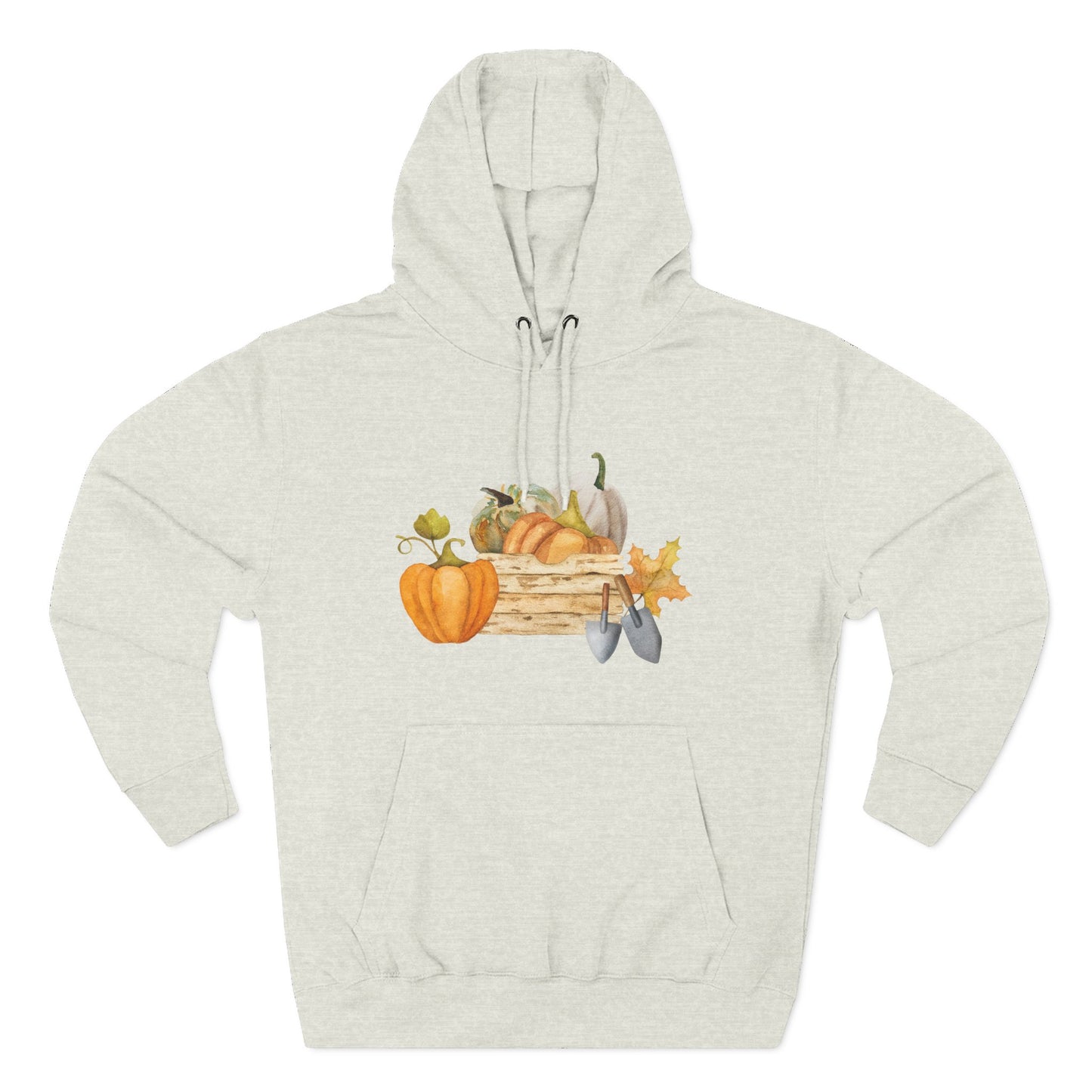 Autumn Harvest Fleece Hoodie, Cozy Fall Sweatshirt, Pumpkin Hoodie, Seasonal Apparel, Gift for Thanksgiving