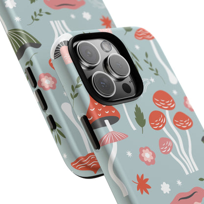 Whimsical Mushroom Phone Case, Cute Floral Smartphone Cover, Unique Gift for Nature Lovers, Trendy Tech Accessory, Eco-friendly Case