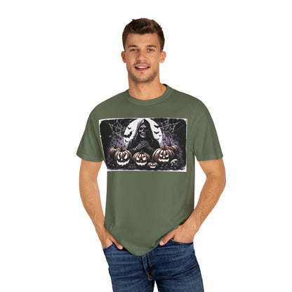 Spooky Halloween T-shirt, Unisex Graphic Tee, Ghostly Apparel, Fall Fashion, Pumpkin Shirt, Halloween Costume Top