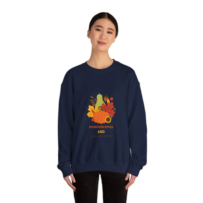 Fall Sweatshirt, Autumn Pullover, Cozy Jumper, Seasonal Crewneck, Unisex Sweater, Warm Top - MaisonThreadory