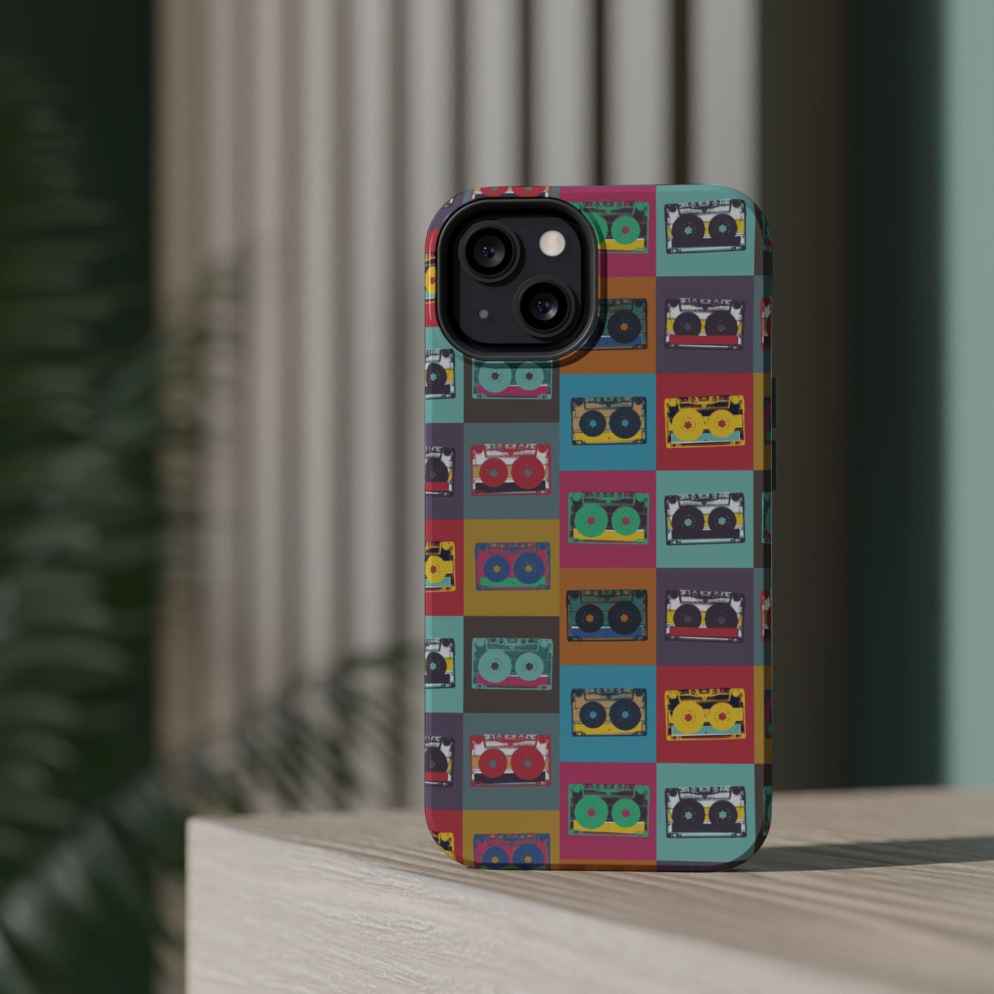 Retro Cassette Tape Phone Case, Vintage Style Tough Case, Music Lover Gift, Funky Tech Accessory, Fun Phone Cover