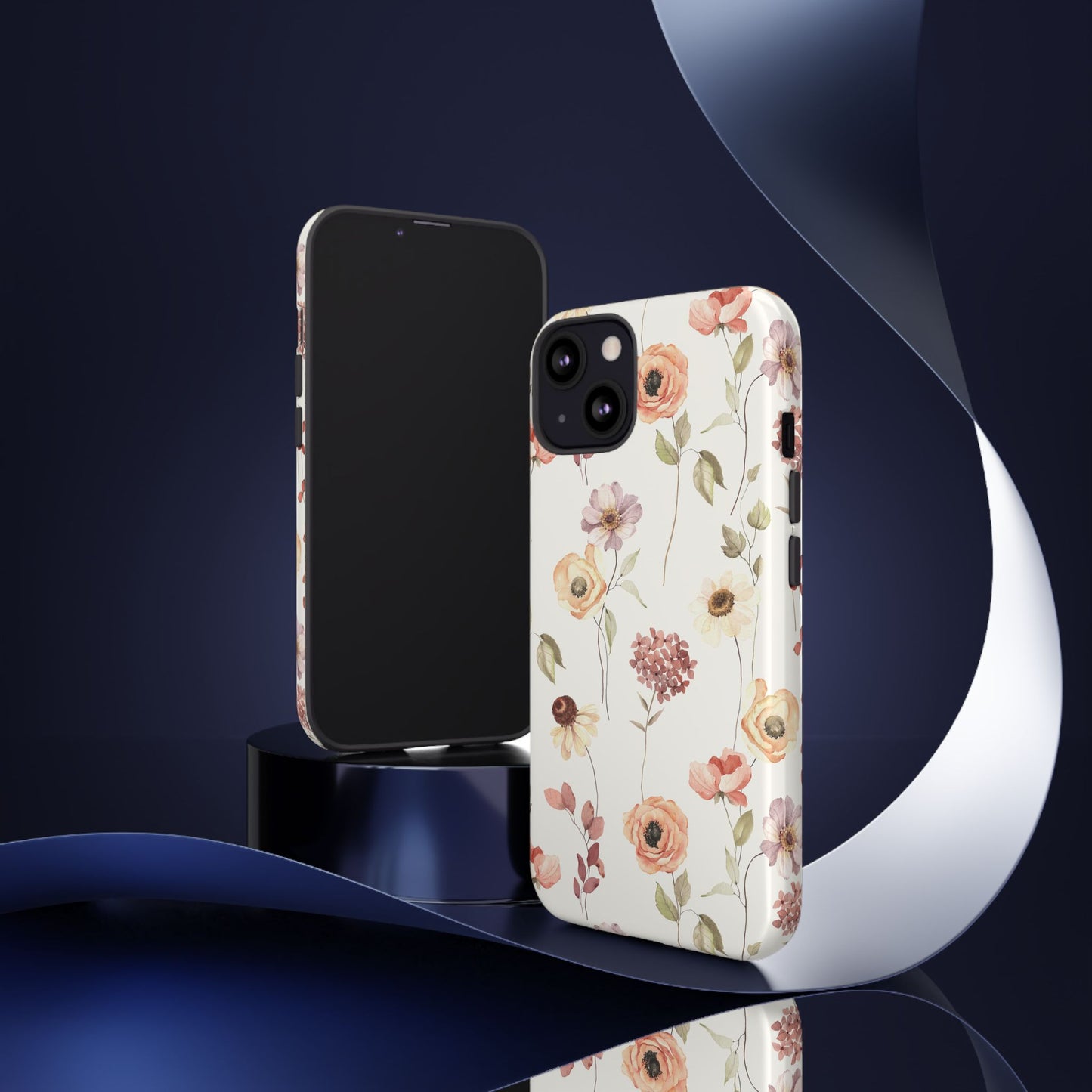Floral Phone Case, Cute Flower Cover, Botanical Tough Case, Protective Smartphone Shell, Chic Floral Design, Trendy iPhone Case