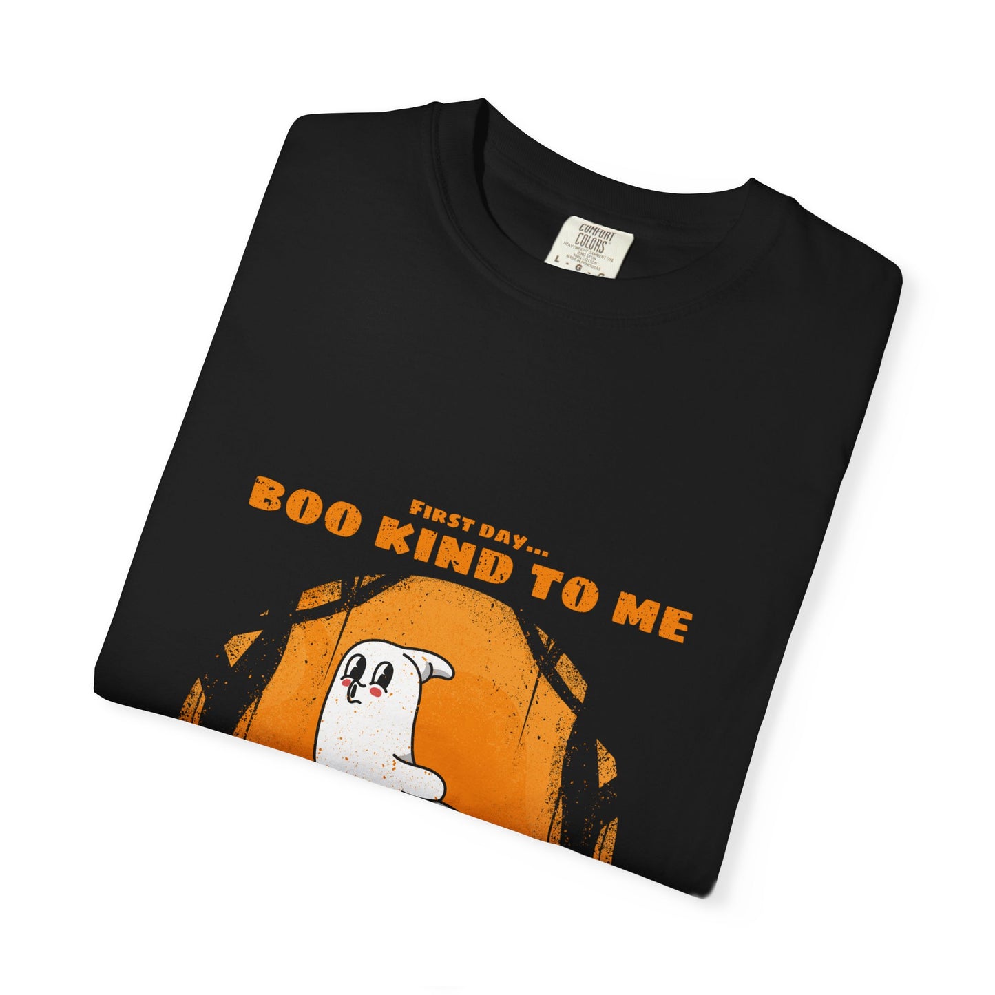 Playful Message T-Shirt: Boo Kind To Me, Funny Graphic Tee, Unisex Cotton Top, Casual Wear, Gift for Friends - MaisonThreadory