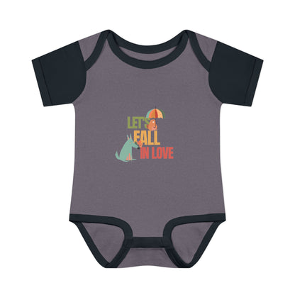Autumn Baby Bodysuit - Let's Fall in Love, Cute Infant Outfit, Seasonal Gift, Baby Shower Present, Little One's Fall Fashion - MaisonThreadory