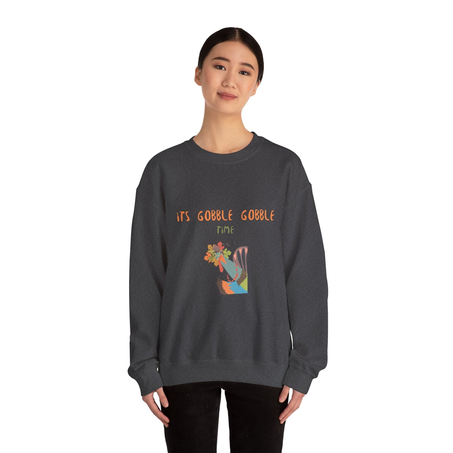 Thanksgiving Vibe Crewneck Sweatshirt, Fall Fashion, Unisex Sweatshirt, Cozy Gift for Her, Autumn Apparel, Holiday Wear - MaisonThreadory