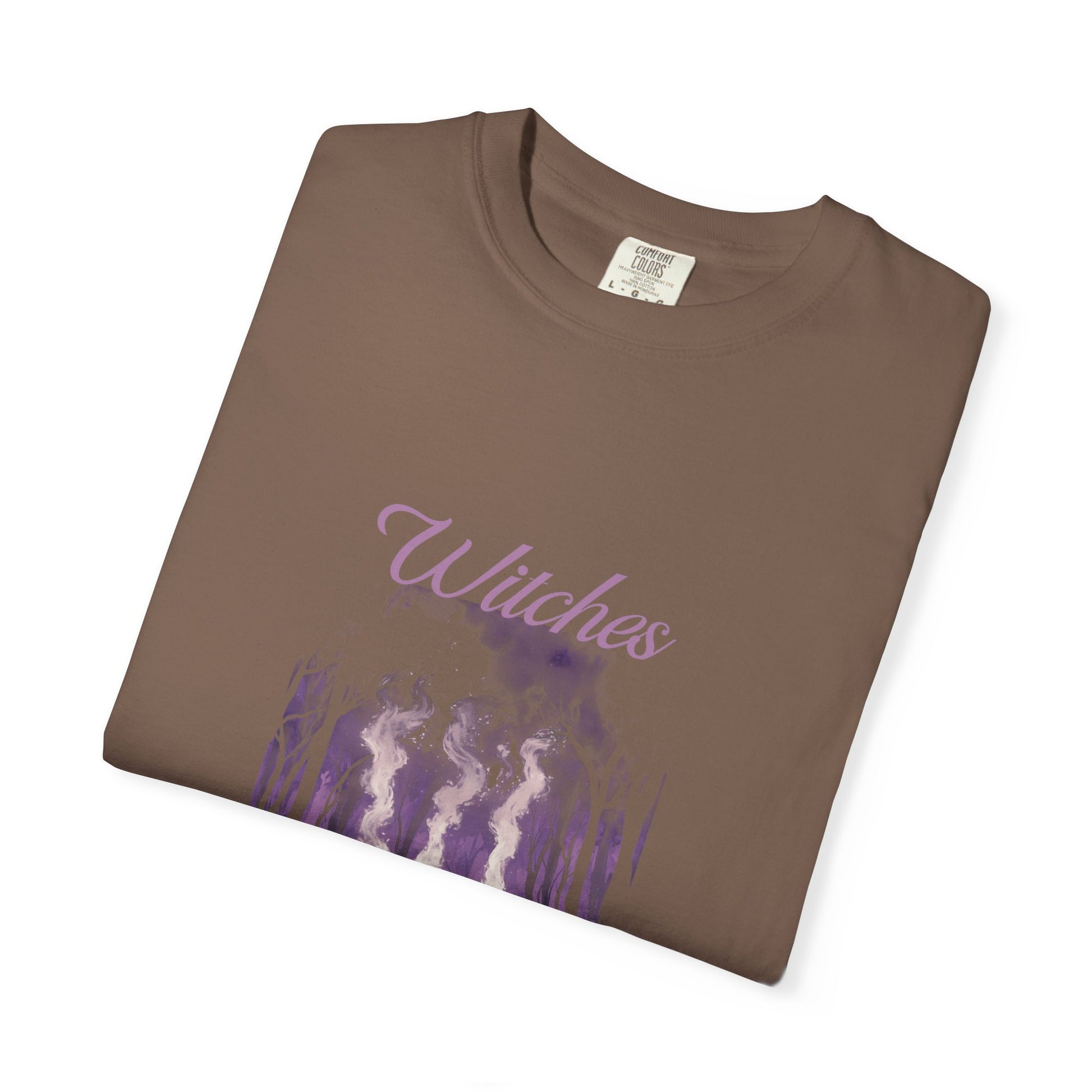 Witches Garment-Dyed T-Shirt | Mystical Apparel for Halloween, Witchy Vibes, Unique Gift, Casual Wear - MaisonThreadory