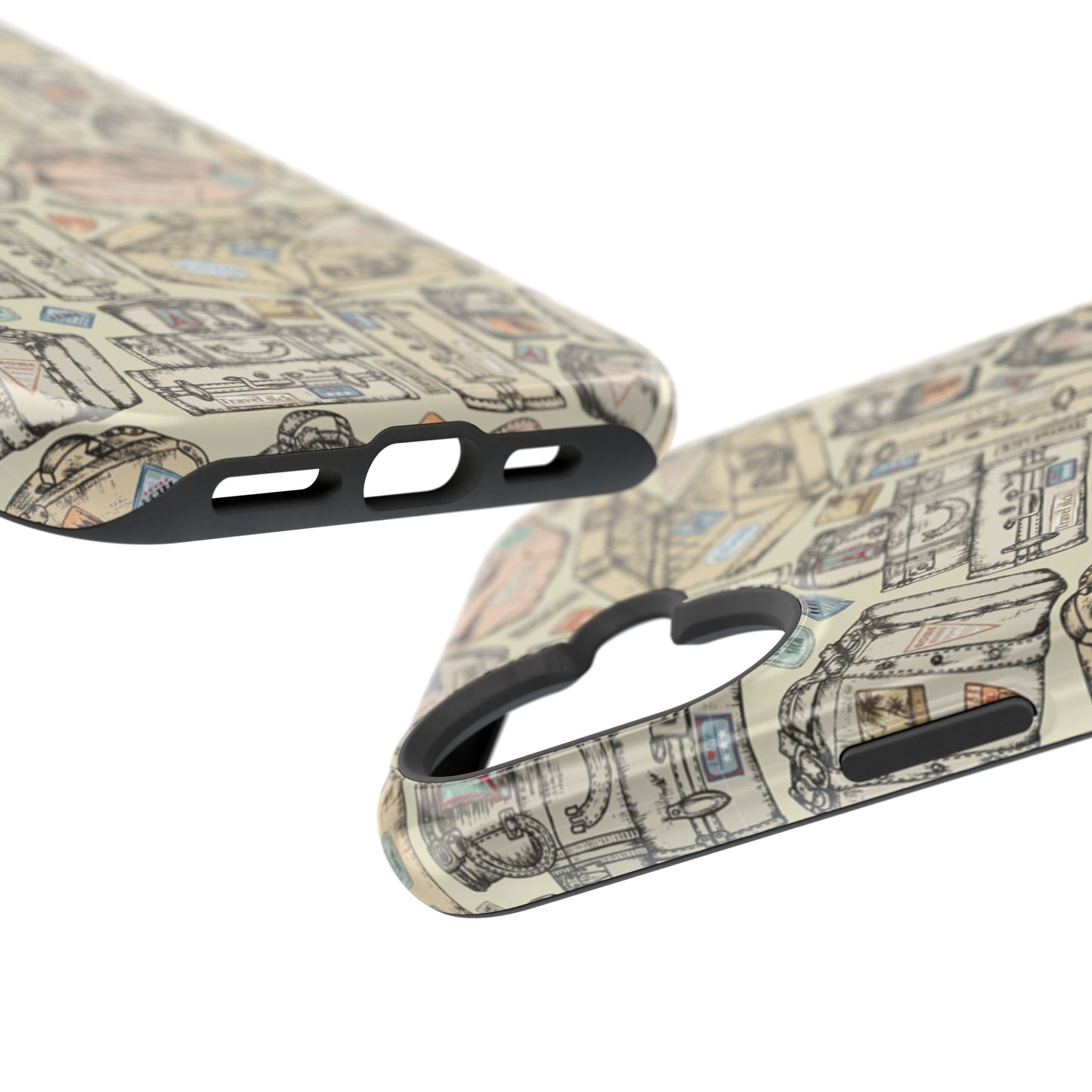 Travel-Inspired Magnetic Tough Cases, Unique Phone Accessories, Perfect for Adventurers, Great Gift for Travelers or Holidays