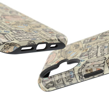 Travel-Inspired Magnetic Tough Cases, Unique Phone Accessories, Perfect for Adventurers, Great Gift for Travelers or Holidays
