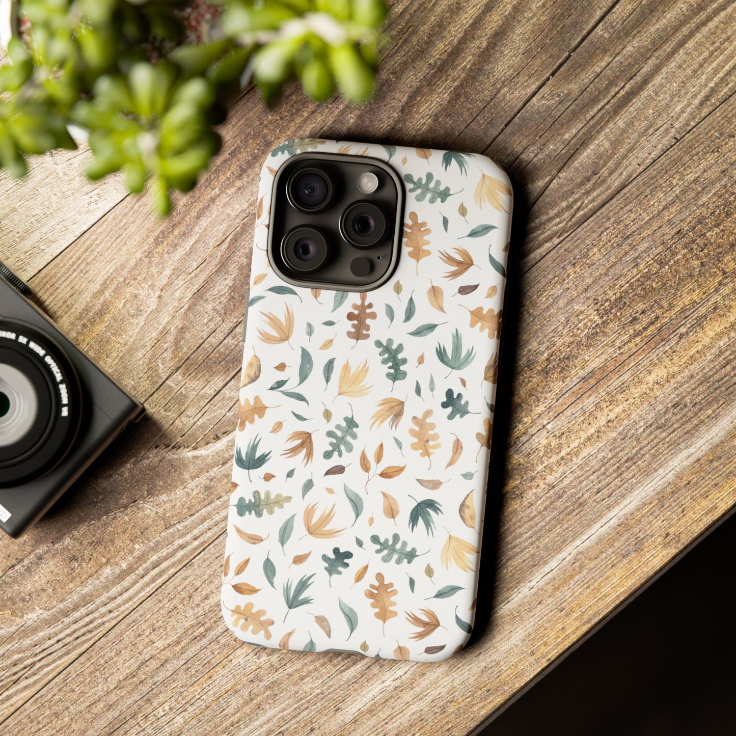 Stylish Floral Phone Case - Tough Cases, Nature-Inspired Design, Gift for Her, Phone Accessory, Floral Pattern Cover