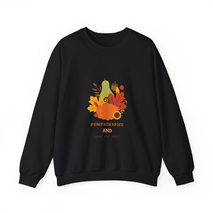 Fall Sweatshirt, Autumn Pullover, Cozy Jumper, Seasonal Crewneck, Unisex Sweater, Warm Top - MaisonThreadory