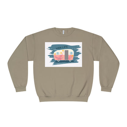 Van Life Sweatshirt, Cozy Crewneck for Adventure Lovers, Travel Apparel for Road Trips, Perfect Gift for Campers & Van Enthusiasts - MaisonThreadory