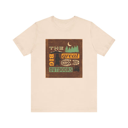 The Great Outdoors Unisex Tee, Adventure Shirt, Nature Lover Gift, Camping Apparel, Summer Vibes, Hiking Outfit - MaisonThreadory