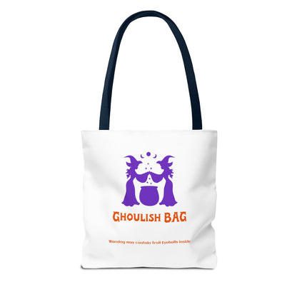 Ghoulish Tote Bag - Spooky Halloween Carryall, Trick-or-Treat Bag, Witchy Gift, Ghoul Tote for Fall, Party Essential - MaisonThreadory