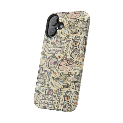 Travel-Inspired Magnetic Tough Cases, Unique Phone Accessories, Perfect for Adventurers, Great Gift for Travelers or Holidays