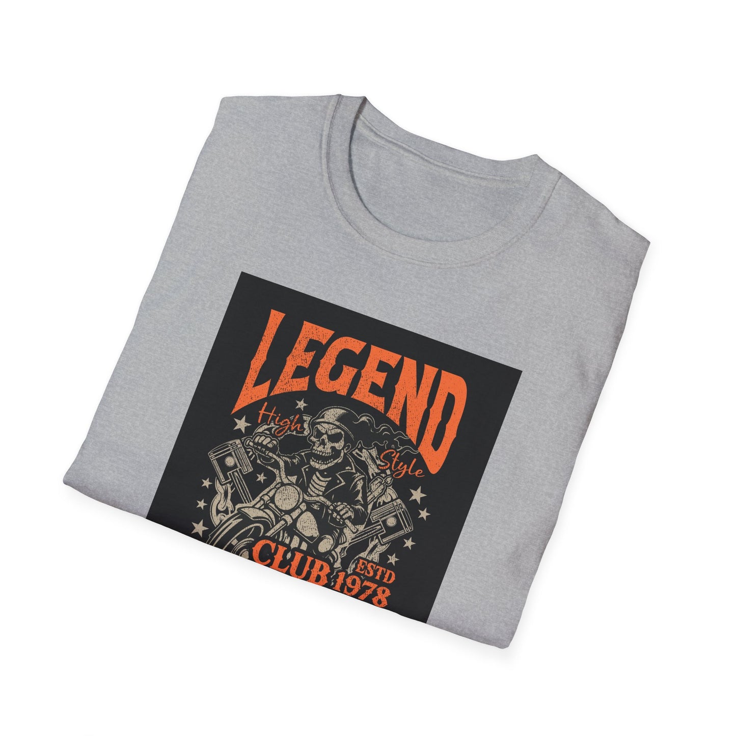 Legend Club Unisex Softstyle T-Shirt - Vintage Retro Graphic Tee, Men Women Hipster Fashion Top, Urban Streetwear, Music Festival Shirt,