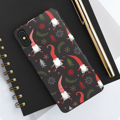 Gnomes & Holiday Cheer Tough Phone Cases, Cute Phone Accessories, Holiday Gift, Gnome Phone Cover, Festive Phone Protection, Winter Decor