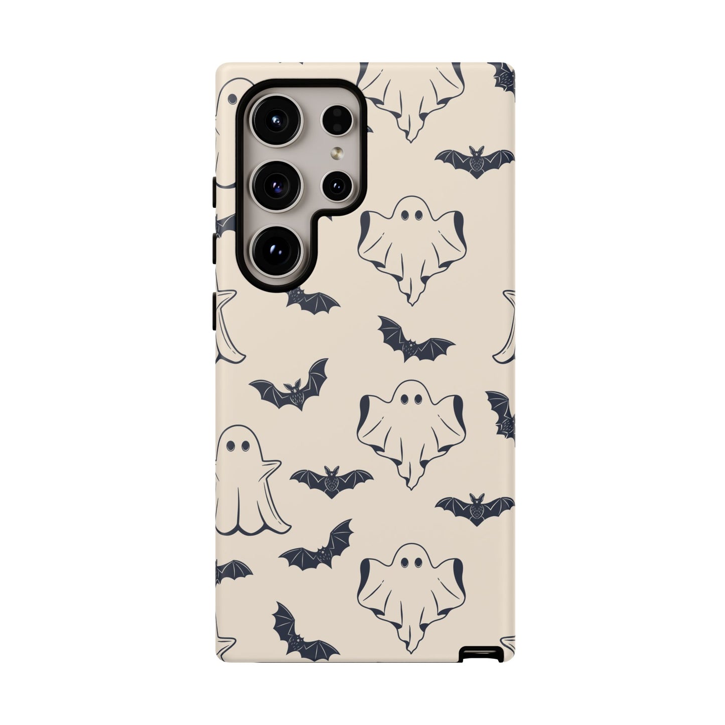Halloween Phone Case, Ghosts and Bats, Cute Phone Cover, Spooky Accessories, Fall Decor, Gifts for Her, Halloween Party - MaisonThreadory