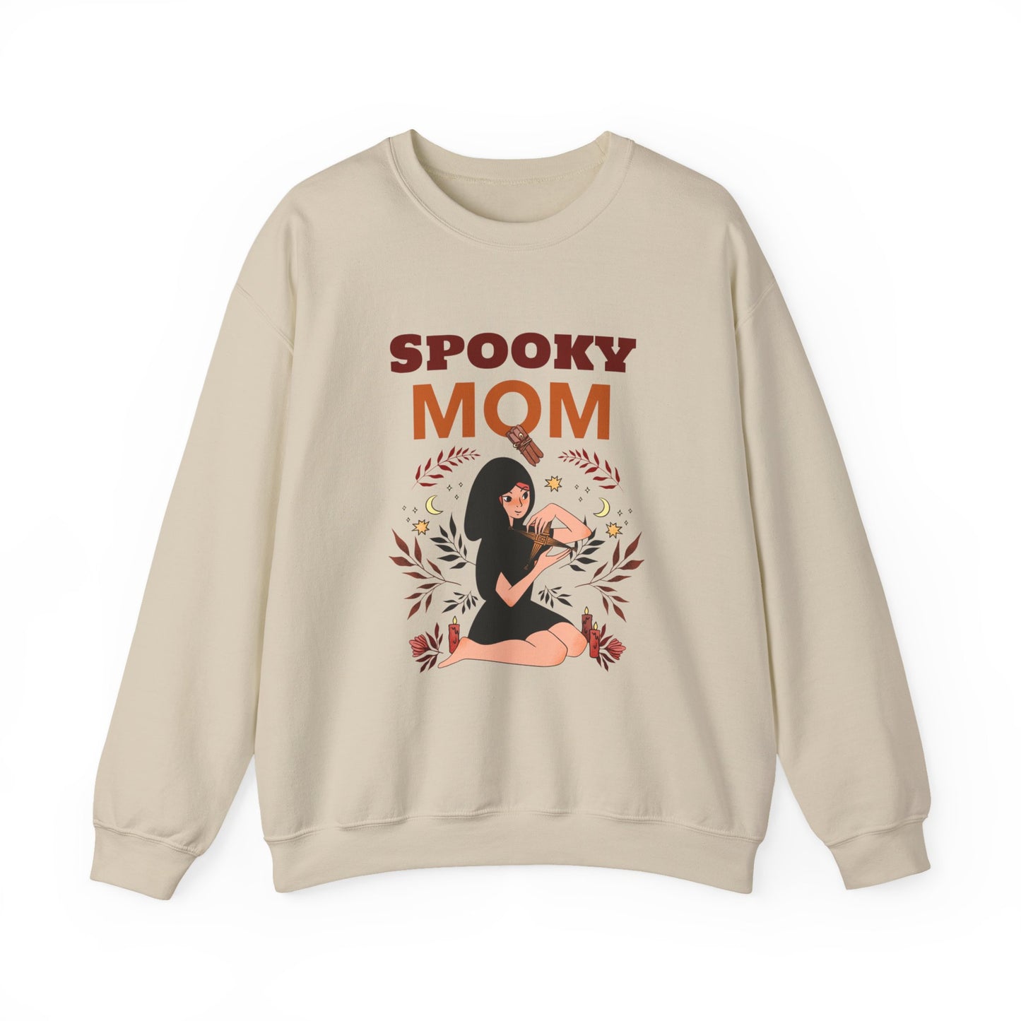 Spooky Mom Sweatshirt | Unisex Crewneck | Halloween Apparel | Gift for Moms | Cozy Fall Fashion | Cute Sweatshirt - MaisonThreadory