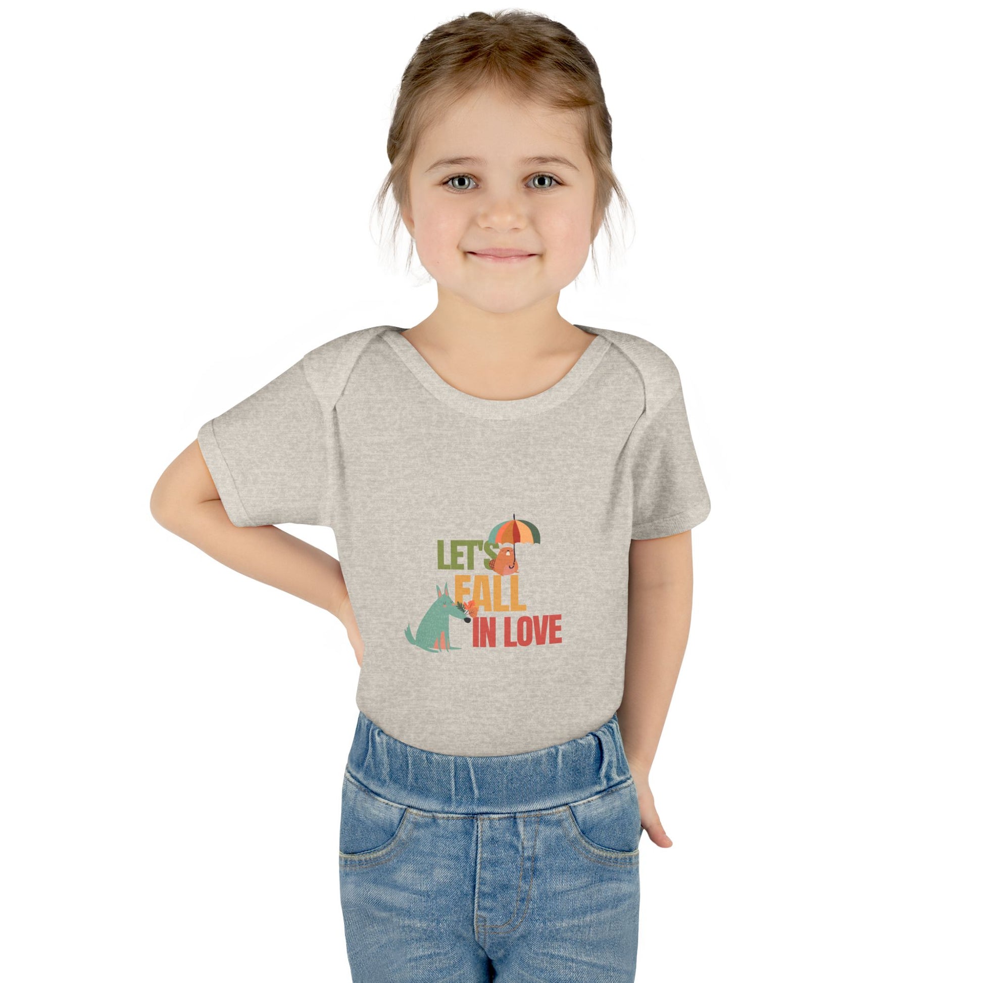 Autumn Baby Bodysuit - Let's Fall in Love, Cute Infant Outfit, Seasonal Gift, Baby Shower Present, Little One's Fall Fashion - MaisonThreadory