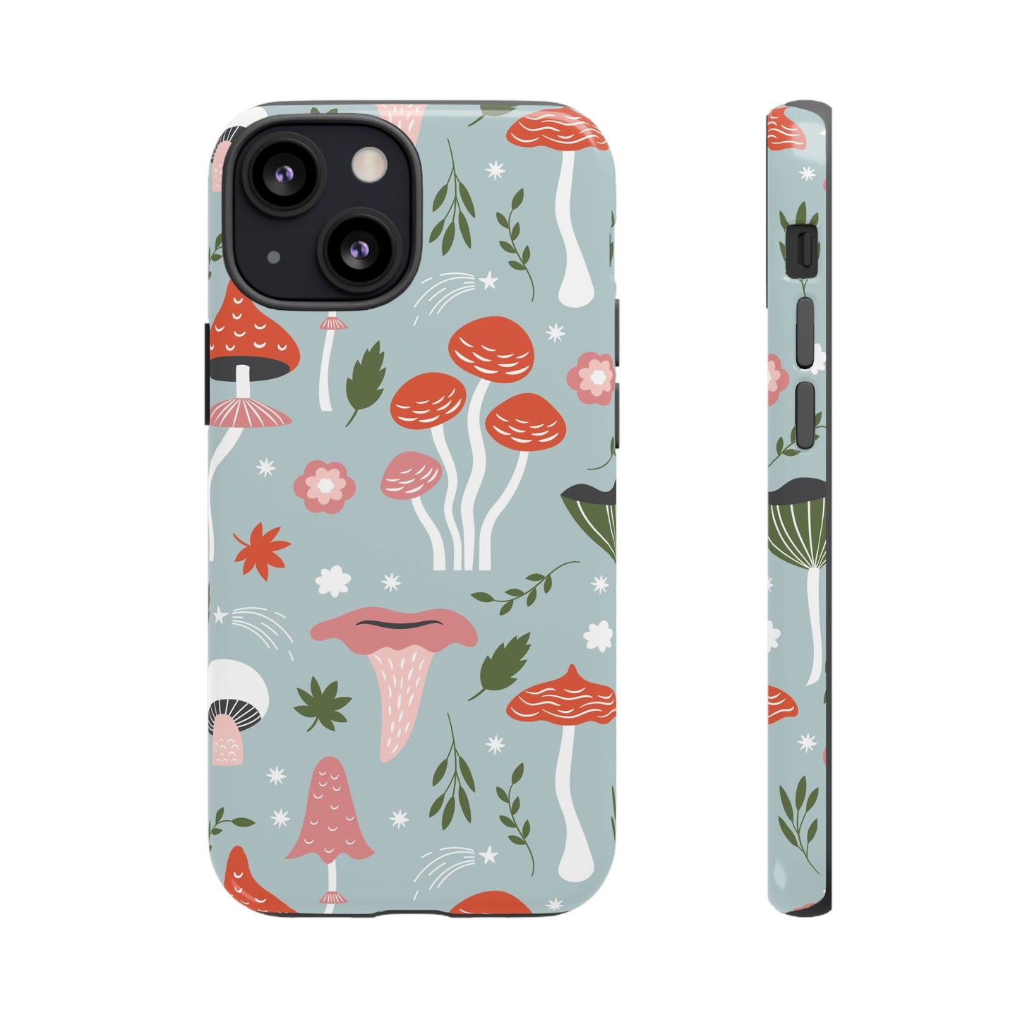 Whimsical Mushroom Phone Case, Cute Floral Smartphone Cover, Unique Gift for Nature Lovers, Trendy Tech Accessory, Eco-friendly Case