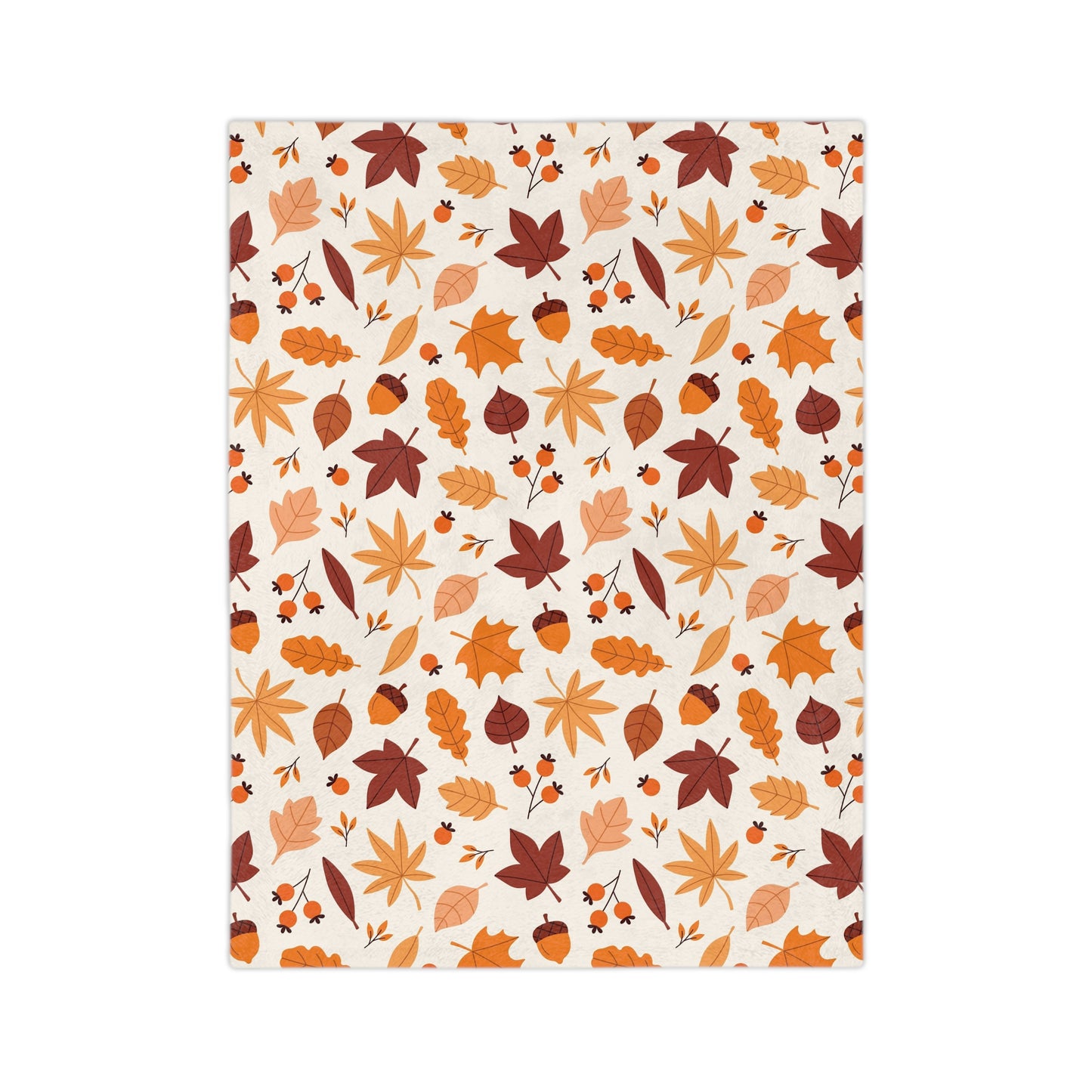 Cozy Fall Blanket - Soft Velveteen Microfiber Blanket for Home Decor, Autumn Gift, Seasonal Cozy Nights, Perfect for Snuggling - MaisonThreadory