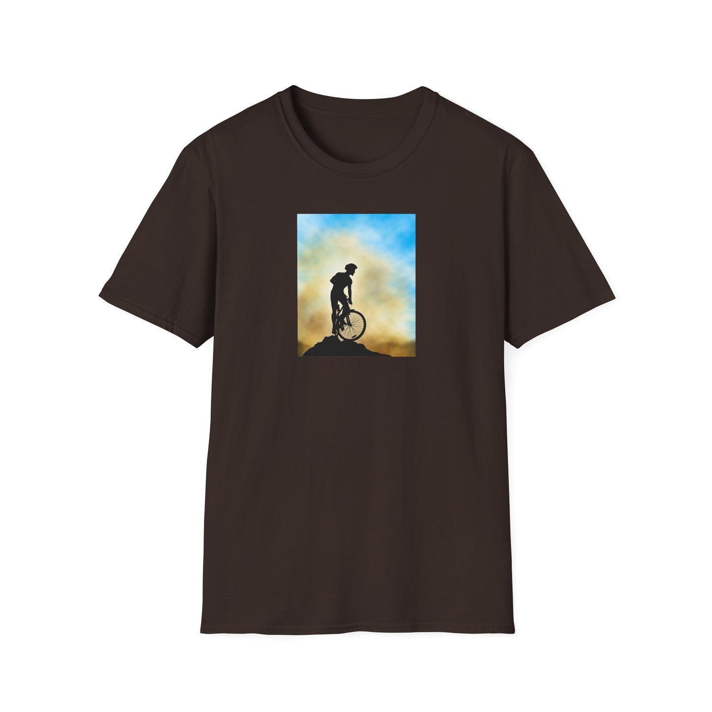 Adventure Awaits Unisex T-Shirt, Mountain Biking Tee, Outdoor Sport Shirt, Gift for Cyclists, Casual Graphic Tee