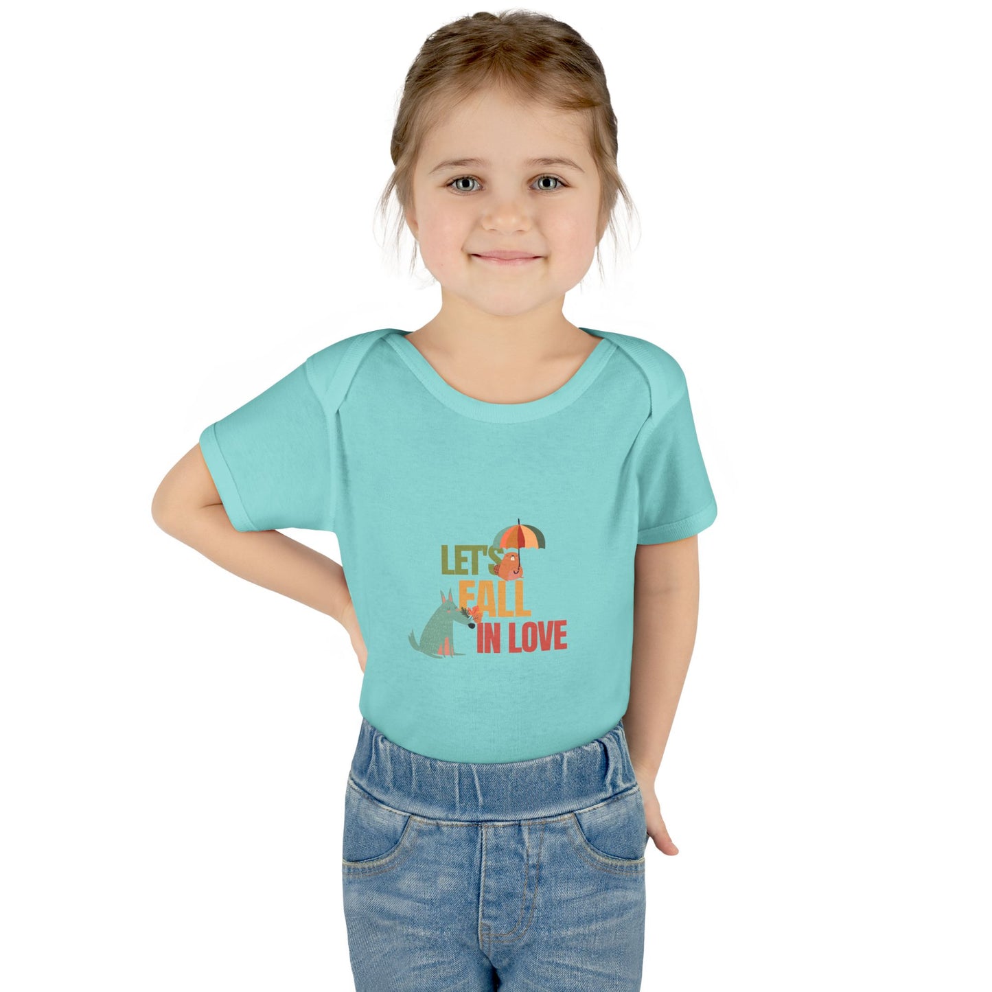 Autumn Baby Bodysuit - Let's Fall in Love, Cute Infant Outfit, Seasonal Gift, Baby Shower Present, Little One's Fall Fashion - MaisonThreadory